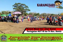 SENAM MASAL & JALAN SANTAI PERINGATAN HUT RI KE-74